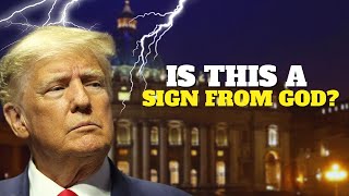 Vatican Lightning Strike Reveals Donald Trump [upl. by Olegnaleahcim213]