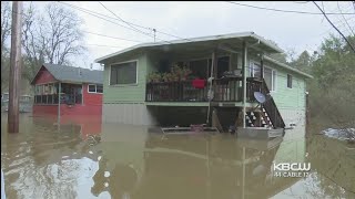 Russian River Crests Officials Say Guerneville Now An Island [upl. by Harned]