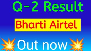 Bharti Airtel share Q2 Result today Bharti Airtel share Q2 Result 2025 [upl. by Adohr]