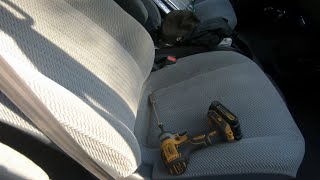 1995 Toyota Previa Front Seat Removal How To Remove 19911997 Previa wo Seats Measurements [upl. by Dayle]