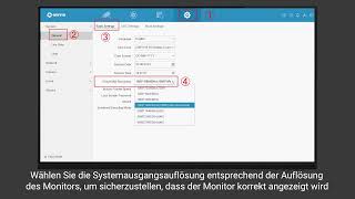 Wie stelle ich die Ausgabeauflösung des NVR einDE [upl. by Giglio]