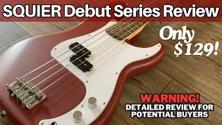 Squier Debut Series  Precision Bass Everything Review [upl. by Seraphine]