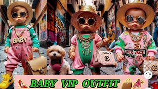 BABY FASHION 👜 MODA BAMBINI 🩰babyfashion outfit babyvip bambini modababy [upl. by Annaeiluj]