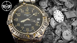 Restoration of an abandoned Breitling Automatic Watch  Breitling Colt A17035 [upl. by Treat]