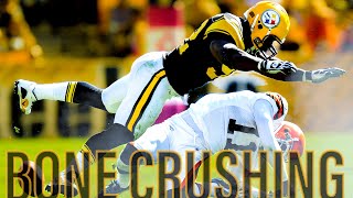 BONE CRUSHING HITS BLOCKS amp STIFF ARMS  Pittsburgh Steelers [upl. by Yssirc]