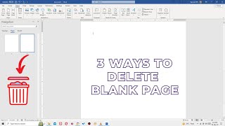 3 Easy Ways To Delete Unwanted Blank Pages in Microsoft Word 2007 2010 2016 2023 [upl. by Mode]