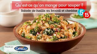 Salade de fusillis au brocoli et cheddar [upl. by Airotel]