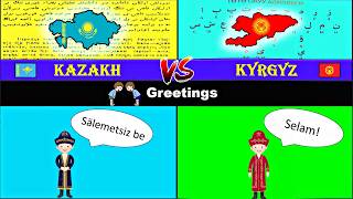 Kazakh Vs Kyrgyz  Language Comparison [upl. by Ensign]