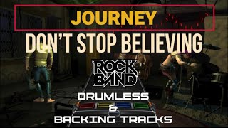 Journey  Dont Stop Believing  Drumless [upl. by Abihsot]