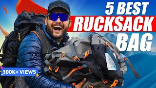 6 Best Rucksack BackpackBags for TravelingHikingCamping on Amazon 🔥 Bag Haul 2023  ONE CHANCE [upl. by Bibbie]