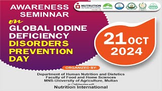 World Iodine Day observed in MNSUAM Highlights [upl. by Meridith]