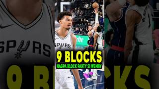 BLOCK PARTY ni Victor Wembanyama kumamada ng 9 Blocks vs Los Angeles Clippers nba [upl. by Furtek]