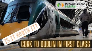 REVIEW Irish Rail FIRST CLASS Train Experience  Ireland by Train  How expensive is it [upl. by Anitsirt]