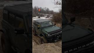 Eruption Green Bronco on 37s crawling in The Quarry  Badlands Off Road Park [upl. by Greyso]