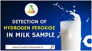 Milk Adulteration Detection of Hydrogen Peroxide in milk Live Lab testing foodtechnetwork [upl. by Yendys]