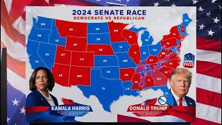 UPDATED 2024 US Senate Map SHOCKER Latest Poll Data Reveals All 50 States [upl. by Georgiana]