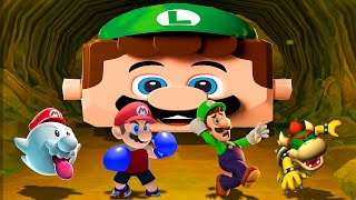 Mario Party 6  Lucky Bridge Battles  Mario vs All Bosses vs Unlucky Luigi [upl. by Mitzl]