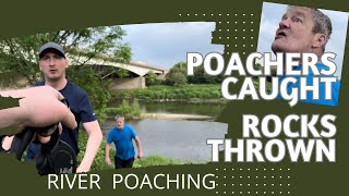 Poachers Caught in Closed Season Rocks Thrown Police Called [upl. by Atteinotna]