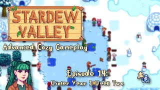 Stardew Valley  Winter Y1 Week Two  Advanced Relaxing Gameplay for sleep study No Commentary [upl. by Bail294]