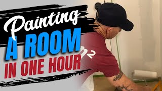 Tips Painting A Room In 1 Hour DIY How To Paint Walls Fast [upl. by Dnomasor]