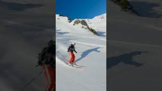 Cest pas une plaque qui va annuler son back  🤟🏻 ski freeride shorts [upl. by Bonnell]