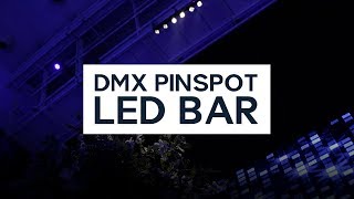 DMX PINSPOT LED BAR  DEMO [upl. by Reseta]