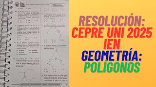 CEPRE UNI  IEN 2025  Geometría Polígonos [upl. by Ratep]