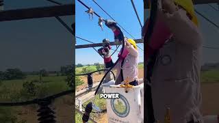 This ELECTRICIAN defies danger to keep the power running ⚡👷‍♂️ [upl. by Ardnuaed]