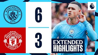 Extended Highlights  Man City 63 Man United  Haaland and Foden hattricks [upl. by Notselrahc]