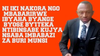 NIKI NAKORA NGO MBONE IMBABAZI ZA BURUNDU KUMANA [upl. by Emaj]