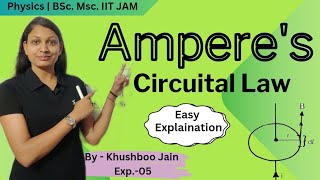 Amperes Circuital Law  lect 01  electromagnetic wave physics 12th bsc [upl. by Ylecara]