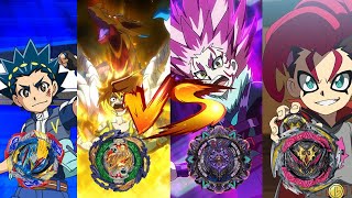 ULTIMATE Valkyrie amp Vanish Fafnir VS Dynamite Belial amp Variant Lucifer  EPIC Beyblade Burst Battle [upl. by Pritchett]