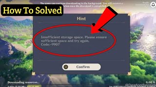 How To Fix Genshin Impact Insufficient Storage Space Problem on Android ৷ New updated [upl. by Hirz838]