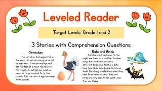 Reading for Grade 1 and Grade 2  Reading Comprehension  Learn English Through Stories Set 11 [upl. by Okimat]