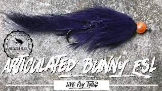 Tying an Articulated Bunny Egg Sucking Leech ESL Fly Pattern [upl. by Rekrap924]