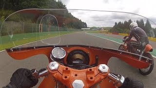 One lap Spa Francorchamps on Laverda 750 SFC  Bikers Classics 2016 [upl. by Philipps]