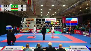 JUEGOS ODESUR Suramericanos Juveniles Rosario 2022 Karate Femenino Final Brasil vs Bolivia [upl. by Kacy299]