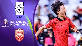 Korea Republic vs Bahrain Extended Highlights  AFC Asian Cup  CBS Sports Golazo [upl. by Licastro]