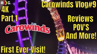 Carowinds VLOG 9  First Visit  Part 1  Cinematic 4K [upl. by Suirradal]