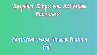 FastStone Image Viewer License Activation and Download Explained [upl. by Clemmie]