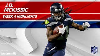 JD McKissics Big Night w 2 TDs vs Indianapolis  Colts vs Seahawks  Wk 4 Player Highlights [upl. by Rae]