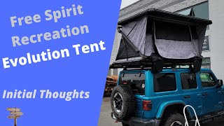 Freespirit Recreation Rooftop Tent Initial Review Freespirit Recreation Evolution [upl. by Aicilaana]