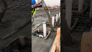 How to make bathroom drain system inside concrete slab  concrete pumping machine [upl. by Eiba678]