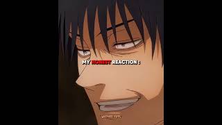 Honest Reaction 💀  shorts toji jujutsukaisen jjk animememe anime memes relatable real [upl. by Nedap]