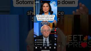 BERNIES SANDERS SAYS NO TO PRESSURING SONIA SOTOMAYOR TO RETIRE [upl. by Ylro772]