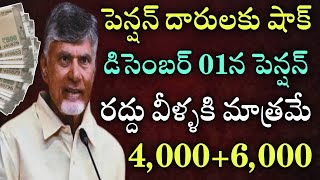 పెన్షన్ దారులకు షాక్ డిసెంబర్ 01న పెన్షన్ రద్దుAp pension scheme latest news [upl. by Anees]