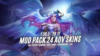 MOD PACK 24 SKIN LIÊN QUÂN MOBILE KHÔNG LỖI FULL HIỆU ỨNG MÙA 4 2024 [upl. by Anirtac]