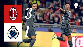 Pulisic and a Reijnders brace for the win  AC Milan 31 Club Brugge  Highlights ChampionsLeague [upl. by Ruzich959]