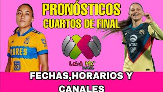 CUARTOS DE FINAL LIGA MX FEMENIL APERTURA 2023 FECHAS HORARIOS Y CANALES [upl. by Anallij]