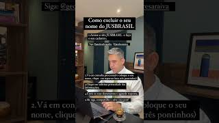 Como excluir o seu nome do JUSBRASIL [upl. by Buzz]